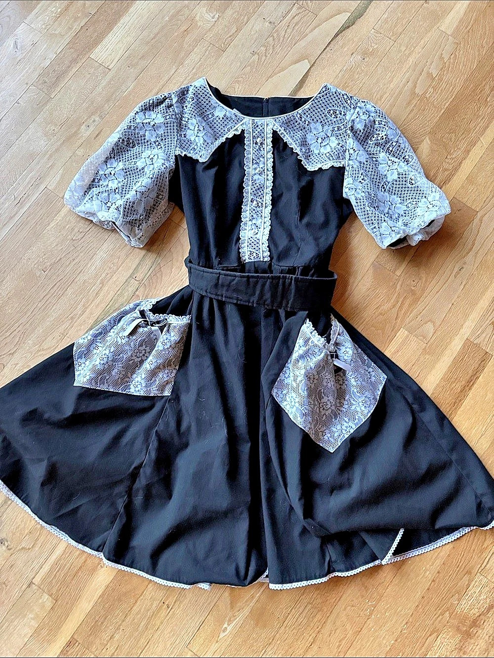 Womens Frilly Ruffled Lace Line Square Dancing